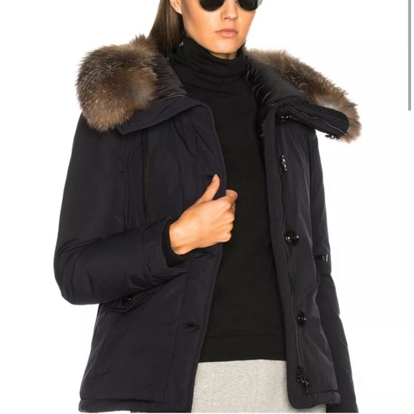 Moncler Navy Down Malus Giubbotto Jacket Jackets & Coats